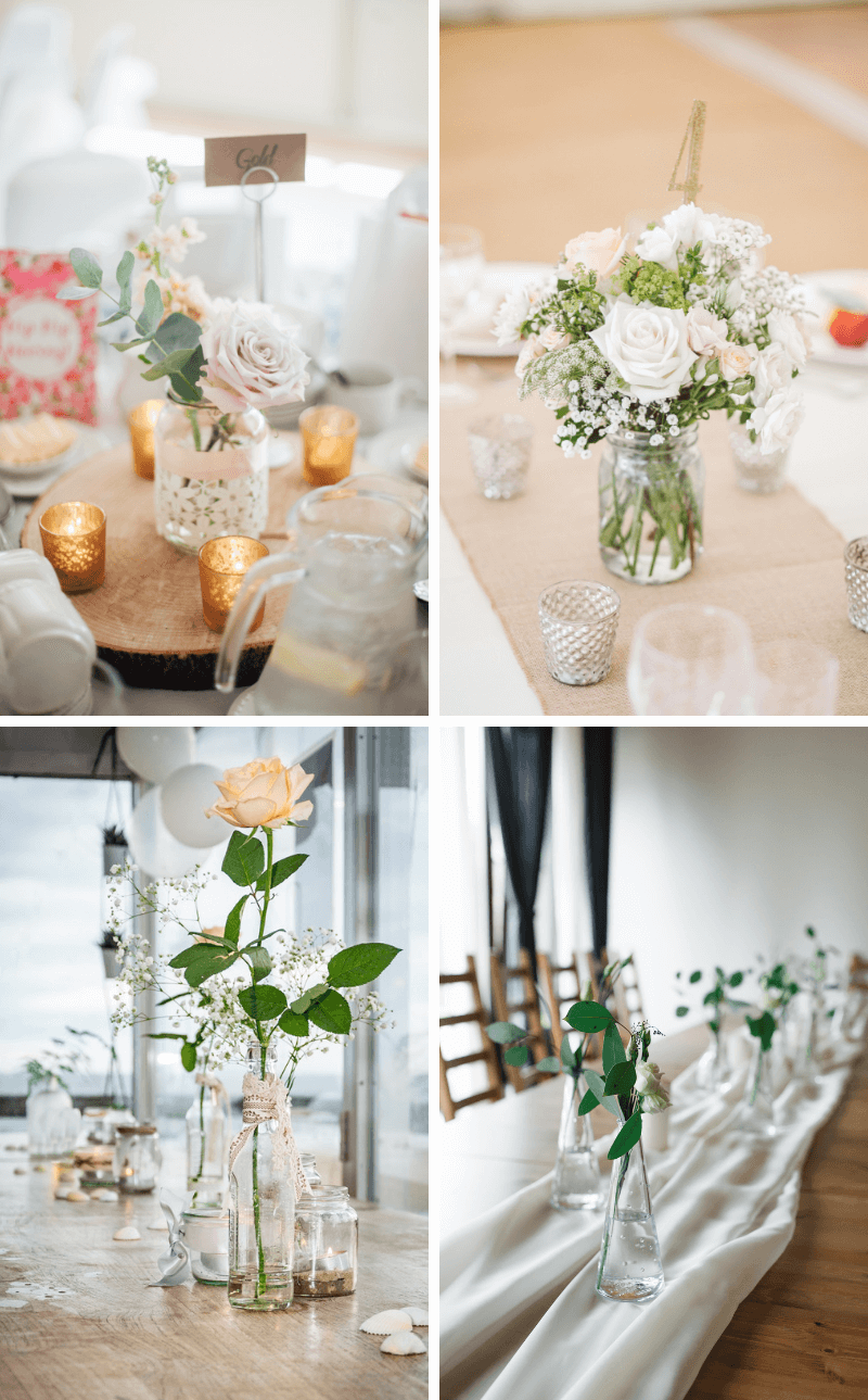 Tischdeko Hochzeit minimalistisch