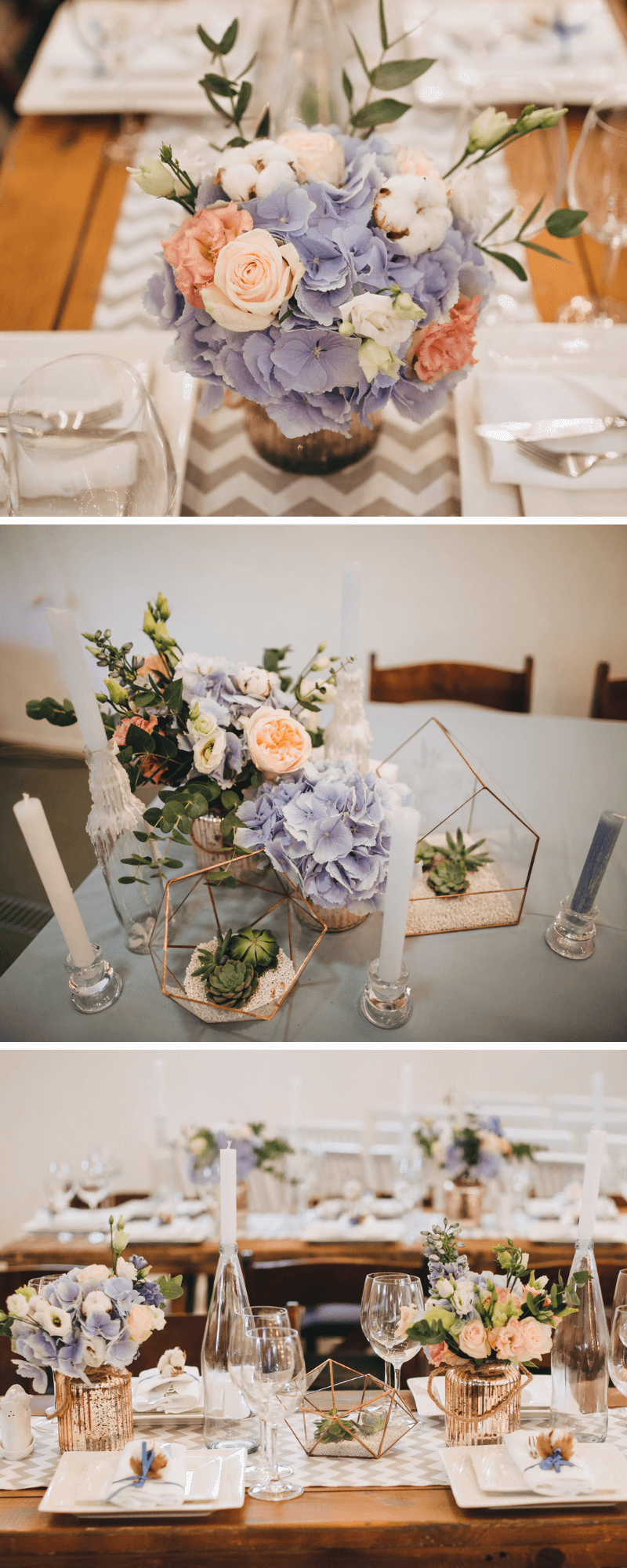 Hochzeit mit Hortensien - Ideen für Tischdeko, Brautstrauß und mehr