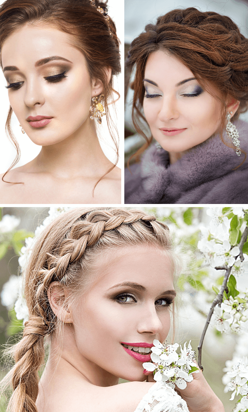 Brautstyling, Braut-Make-up, Braut Makeup, Make-up Ideen Hochzeit 