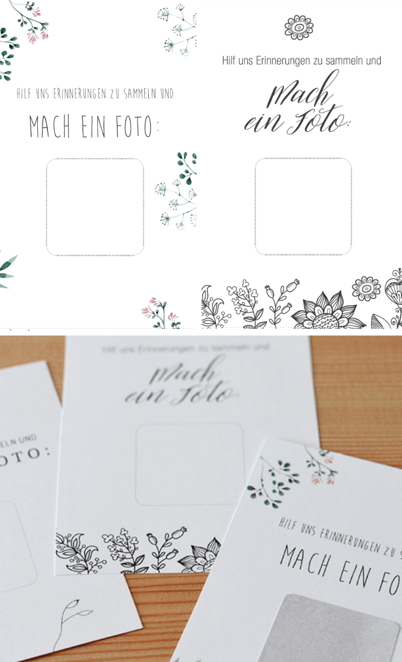 Hochzeitsidee DIYFotoaufgaben zum Aufrubbeln Hochzeitsidee DIYFotoaufgaben zum Aufrubbeln