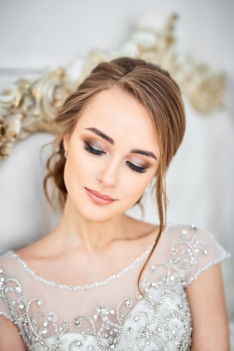 Braut Make-up, Hochzeit Make-up, Brautstyling, Braut makeup smoky eyes