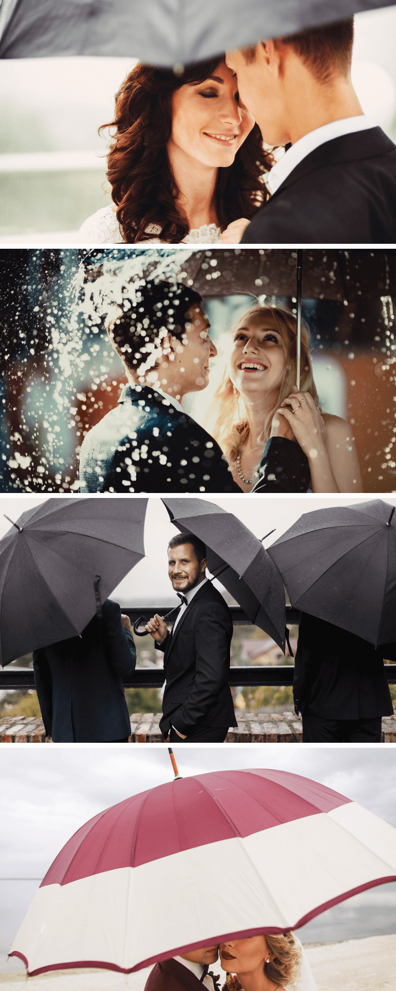 Hochzeitsfotos Regenschirm Ideen