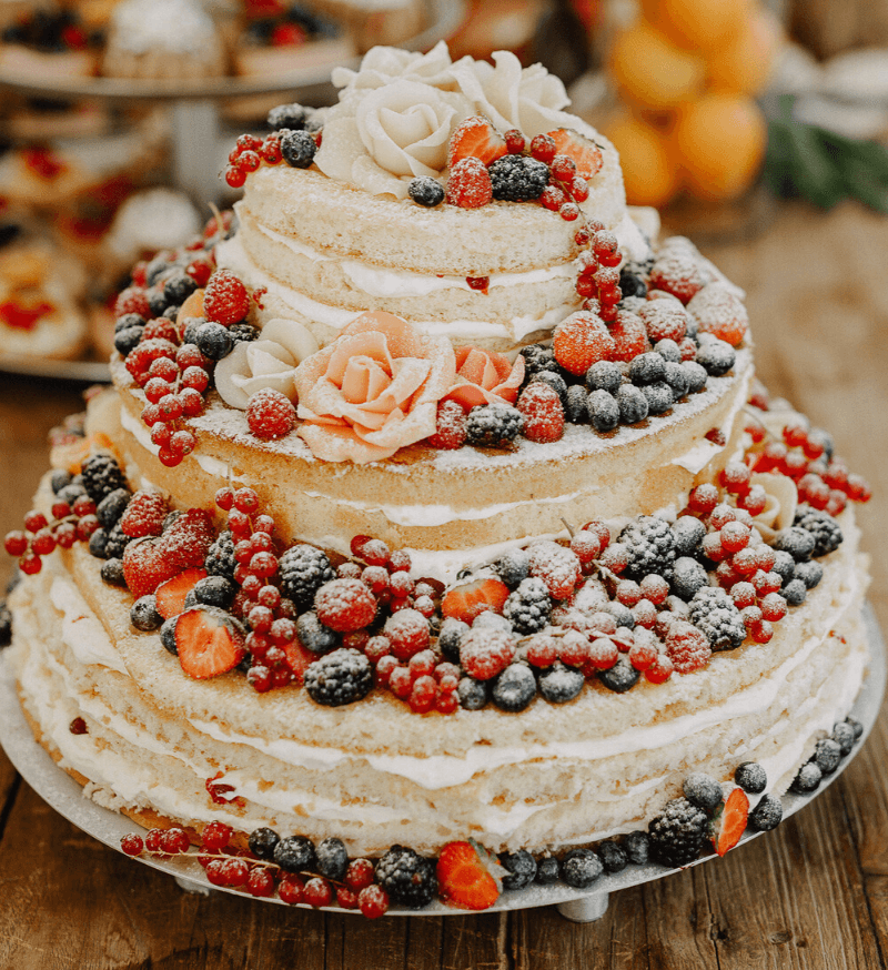 Naked Cake mit Früchten