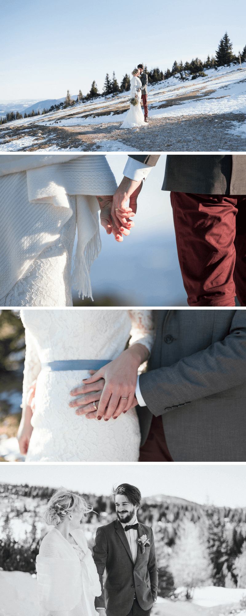 Hochzeit im Winter, Brautpaarshooting Winter, Winterhochzeit