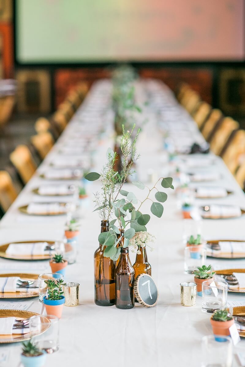 Tischdeko nachhaltige Hochzeit