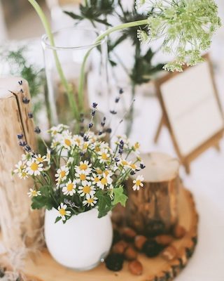 Wildblumen Hochzeitsdeko