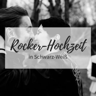 Authentische RockerHochzeit in SchwarzWeiß Hochzeitskiste