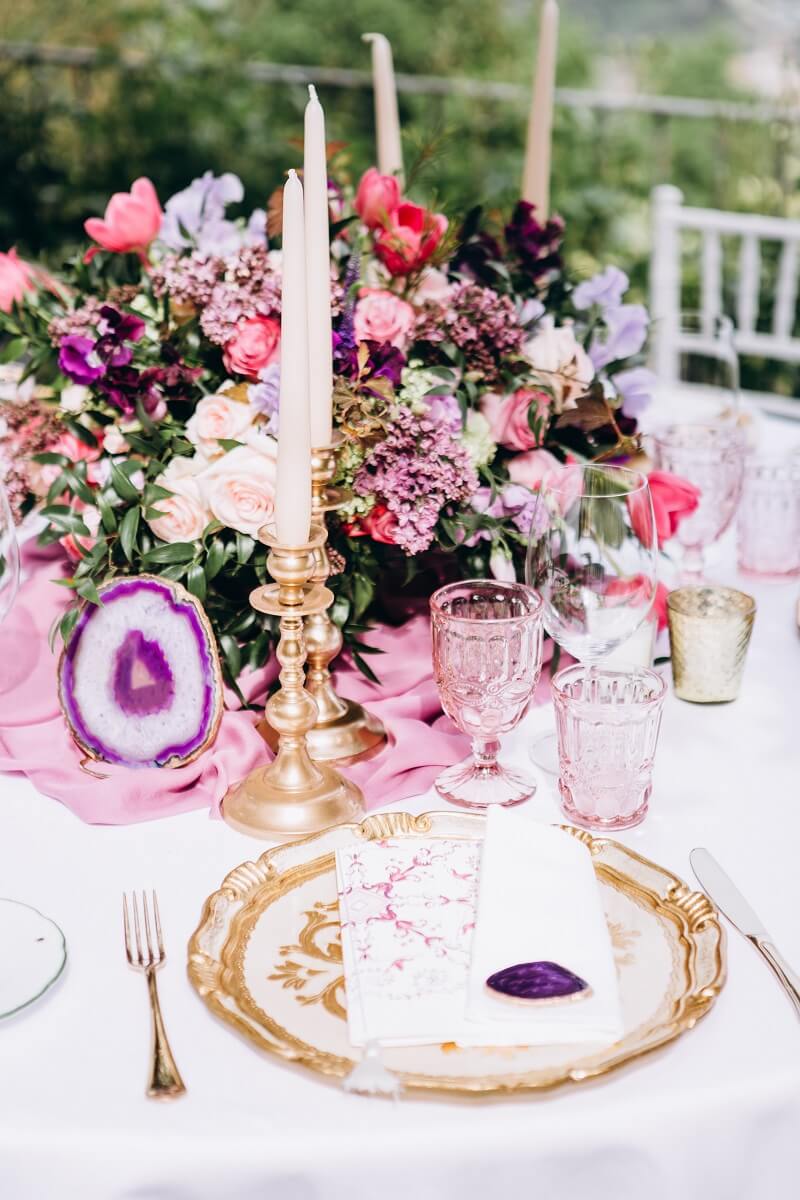 Tischdeko Hochzeit Blumendeko