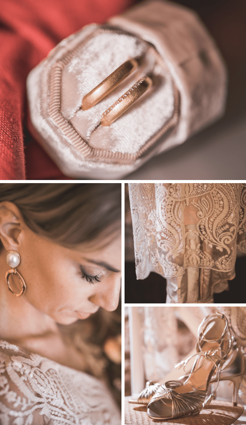 Braut Accessoires elegant in Gold