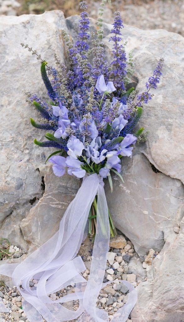 Brautstrauß in Lavendel