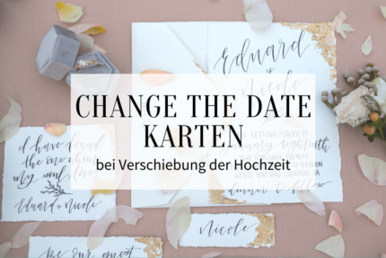 Change the Date Karten Hochzeit