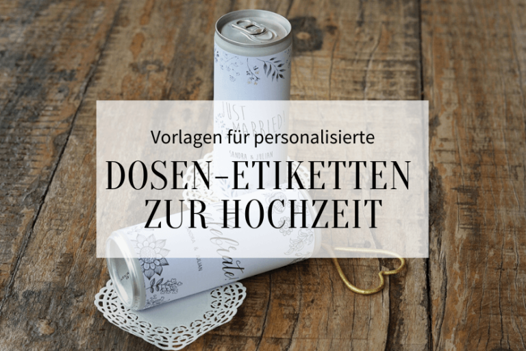 Vorlagen für personalisierte zur Hochzeit Hochzeitskiste