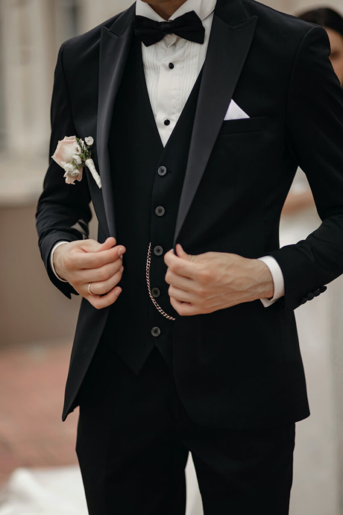 Bräutigam Anzug in Schwarz