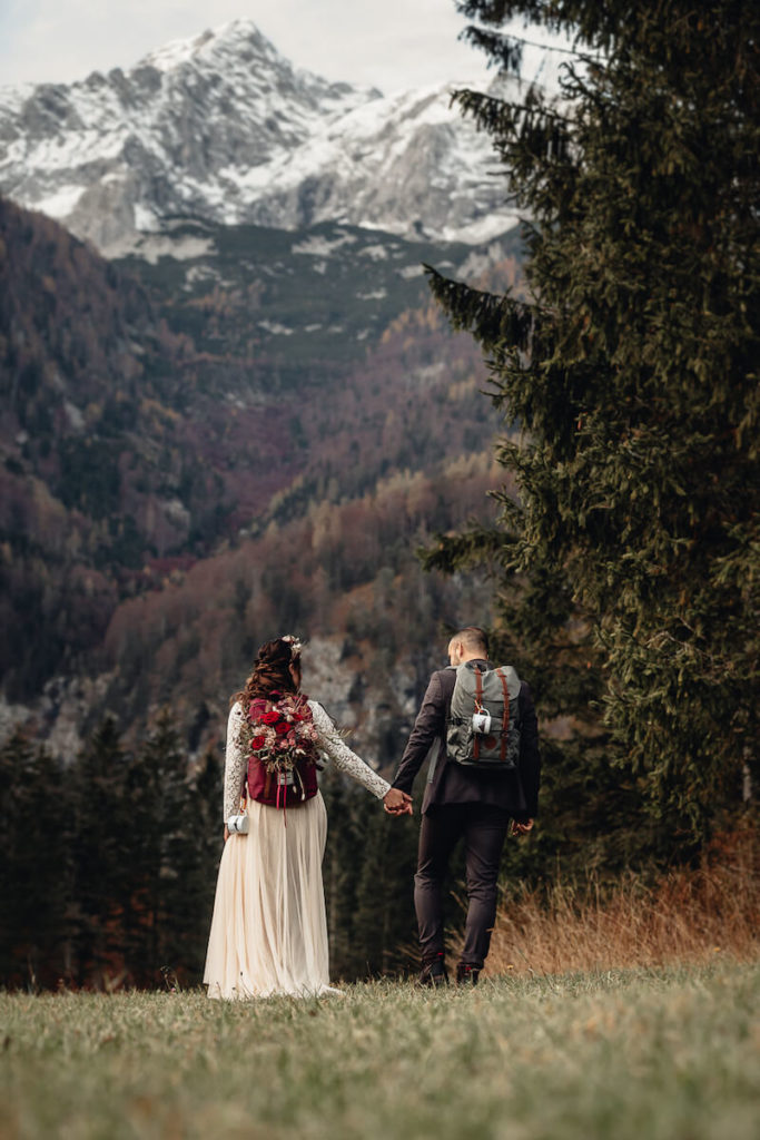 Brautpaarshooting in den Bergen
