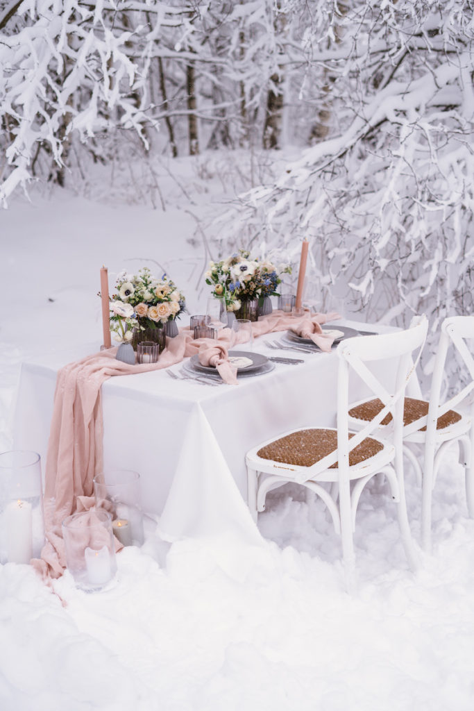 Winterliches Tablesetting