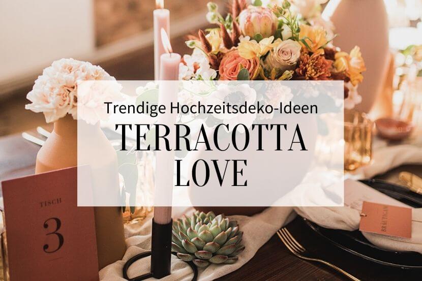 Terrakotta Hochzeitsdeko