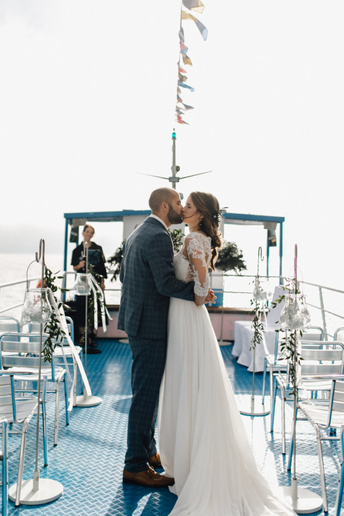 Hochzeit auf einem Schiff - Trauung