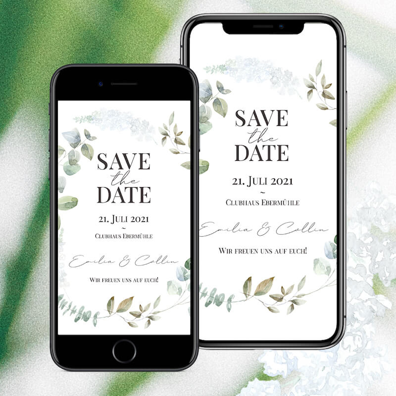 Save the Date via Hochzeitshomepage digital verschicken