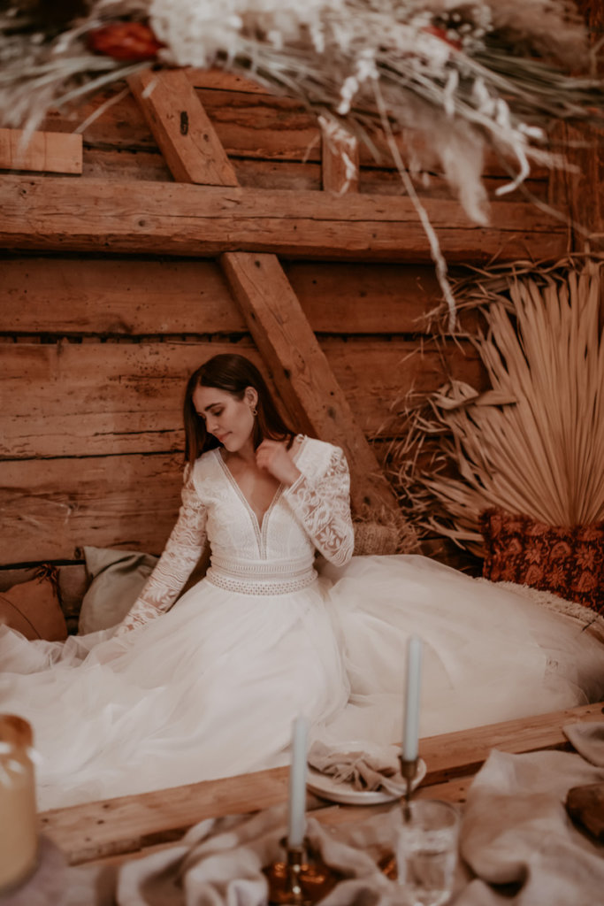 Wedding an a Barn: Orientalische Boho-Braut