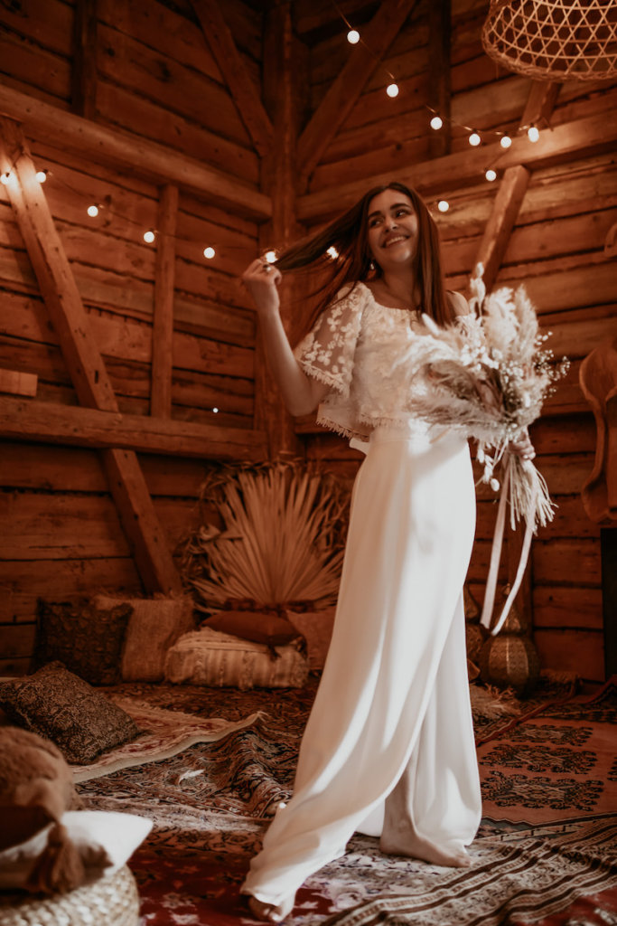Wedding an a Barn: Boho Braut