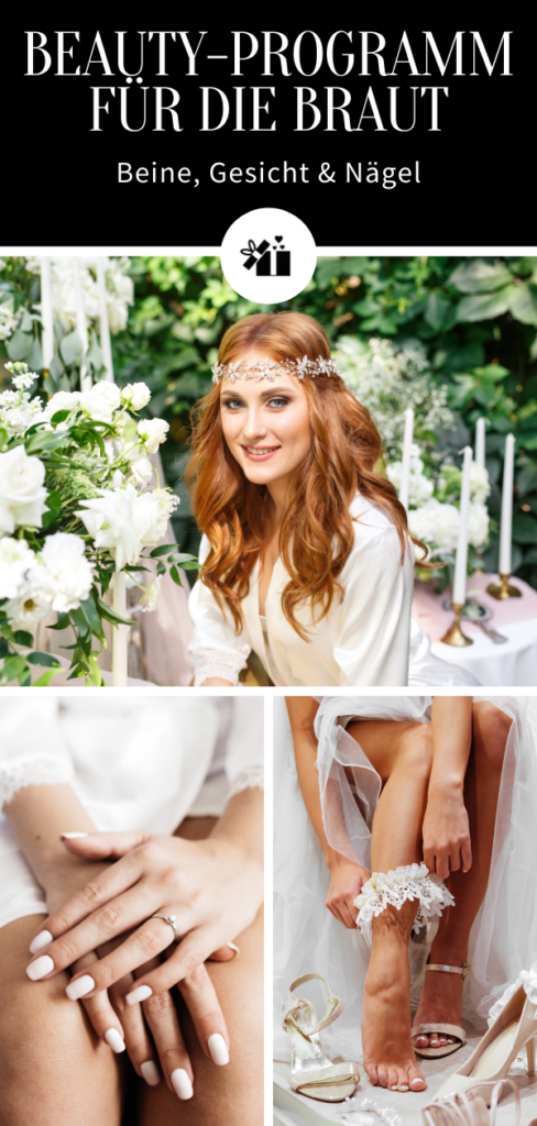 Beauty-Programm für die Braut - Pinterest Collage