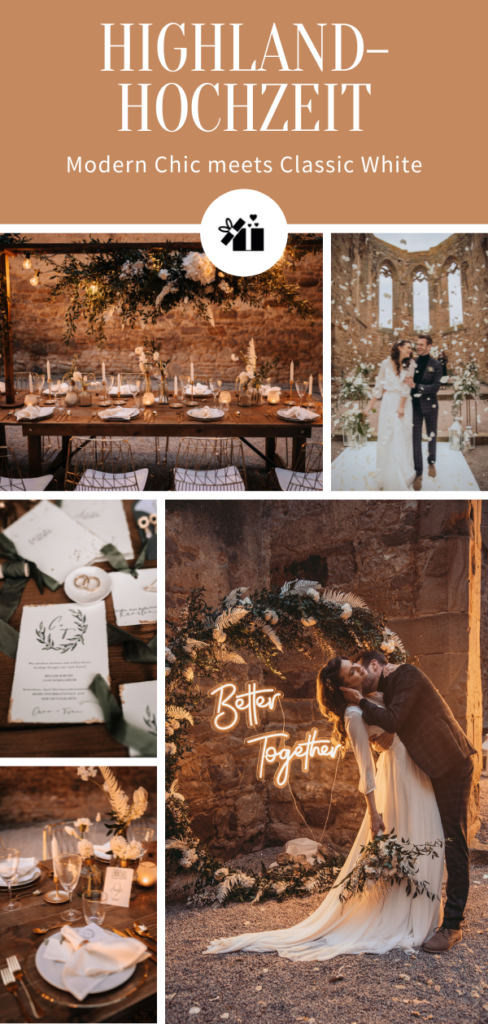 Highland-Hochzeit - Pinterest Collage