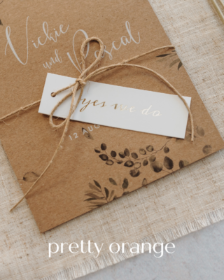 Hochzeitskarten von Pretty Orange
