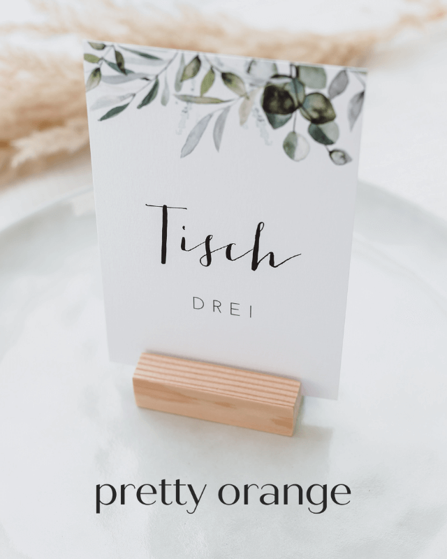 Hochzeitspapeterie von Pretty Orange