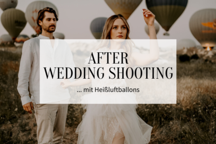After Wedding Shooting mit Heißluftballons - Titelbild