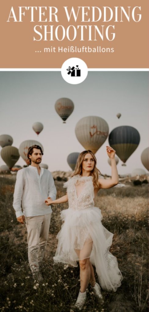 After Wedding Shooting mit Heißluftballons_Pinterest Collage
