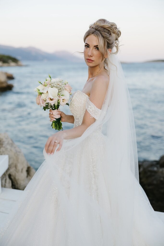 Brautfotos einer Kroatien Hochzeit