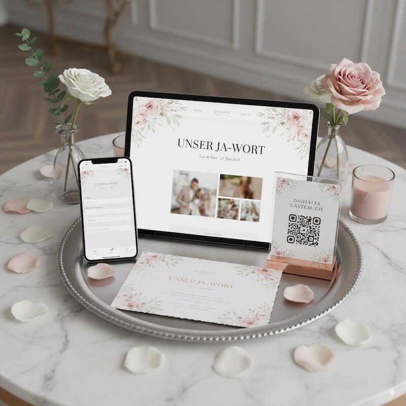 Praktische Hochzeitswebsite