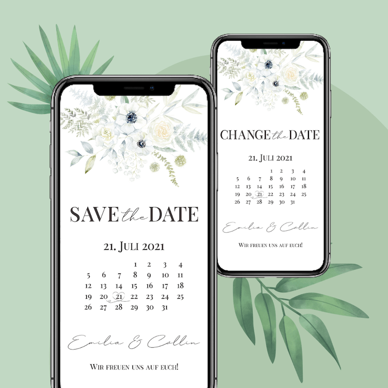 Digitale Save-the-Date-Karte