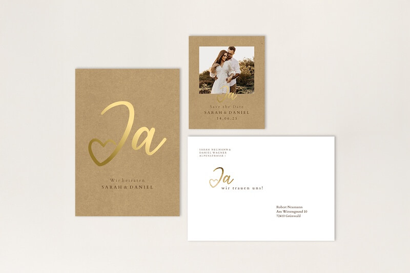 Personalisierbare Hochzeitskaten