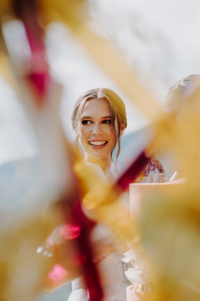 Strahlendes Farbenspiel bei der Sunset Wedding